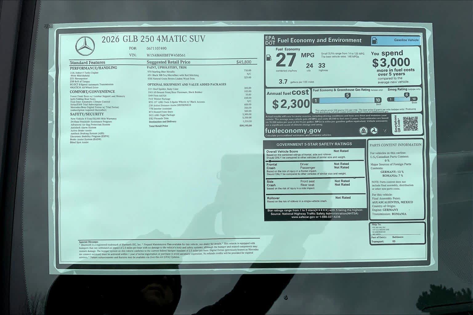 New 2026 Mercedes-Benz GLB 250 4MATIC image 26