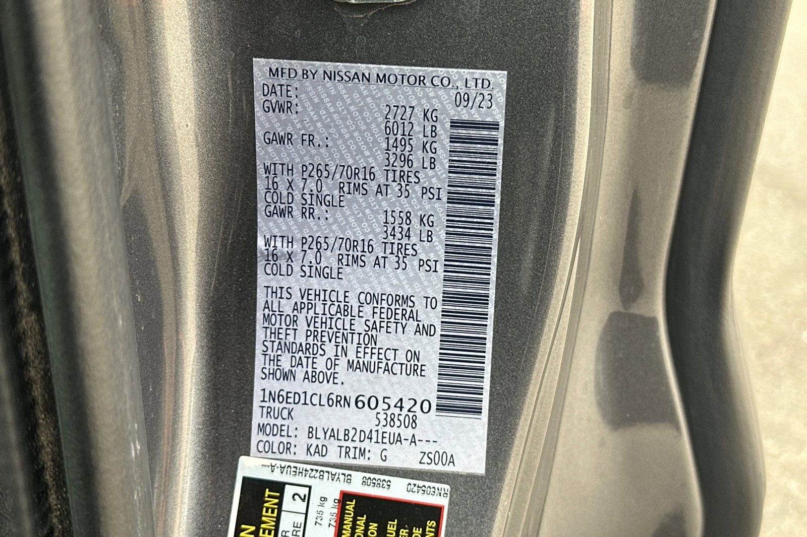 Certified 2024 Nissan Frontier SV w/ Technology Package RWD image 33