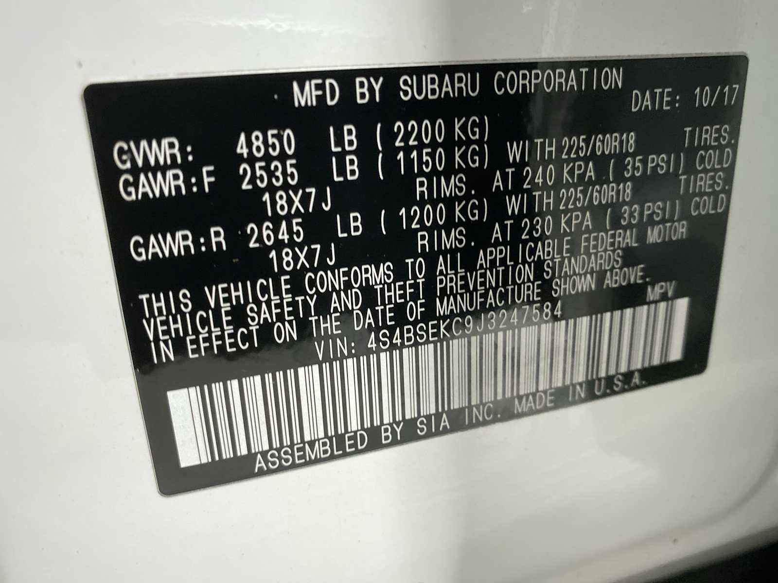 Used 2018 Subaru Outback 3.6R Limited image 21