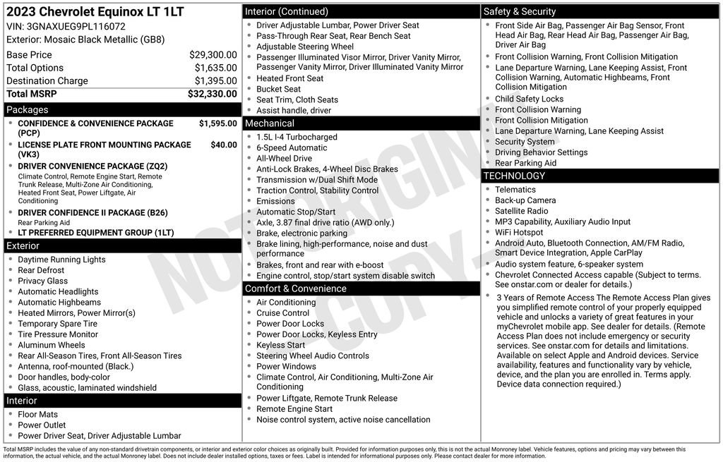 Used 2023 Chevrolet Equinox LT AWD/4WD image 5