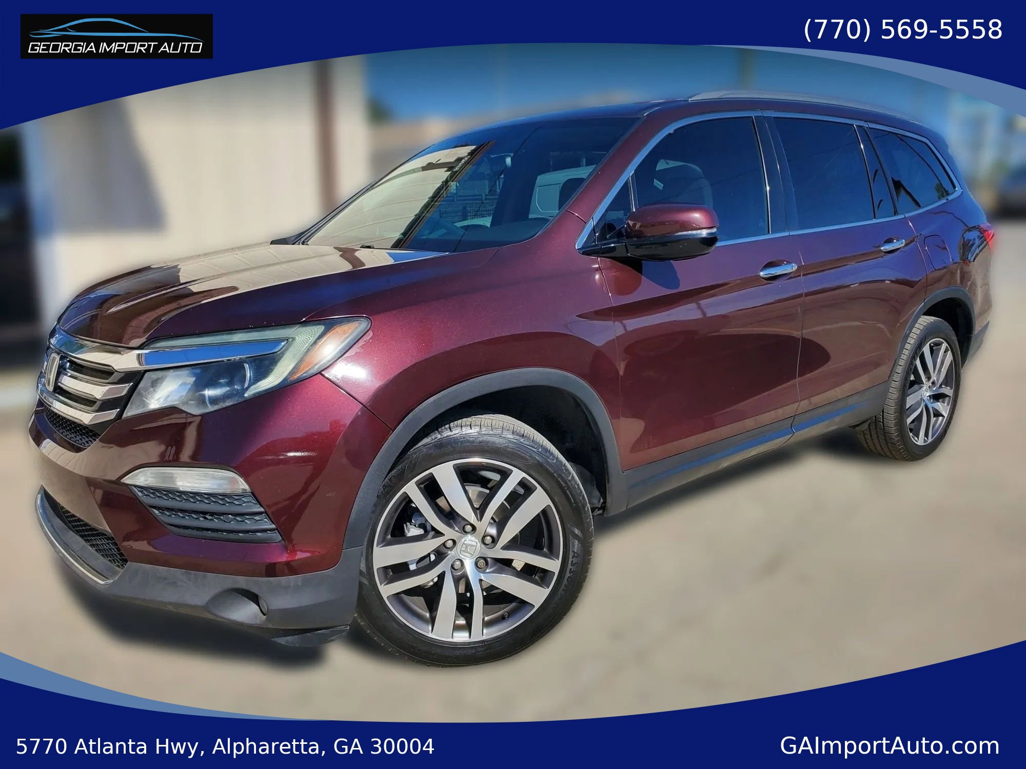 Used 2017 Honda Pilot Elite image 1