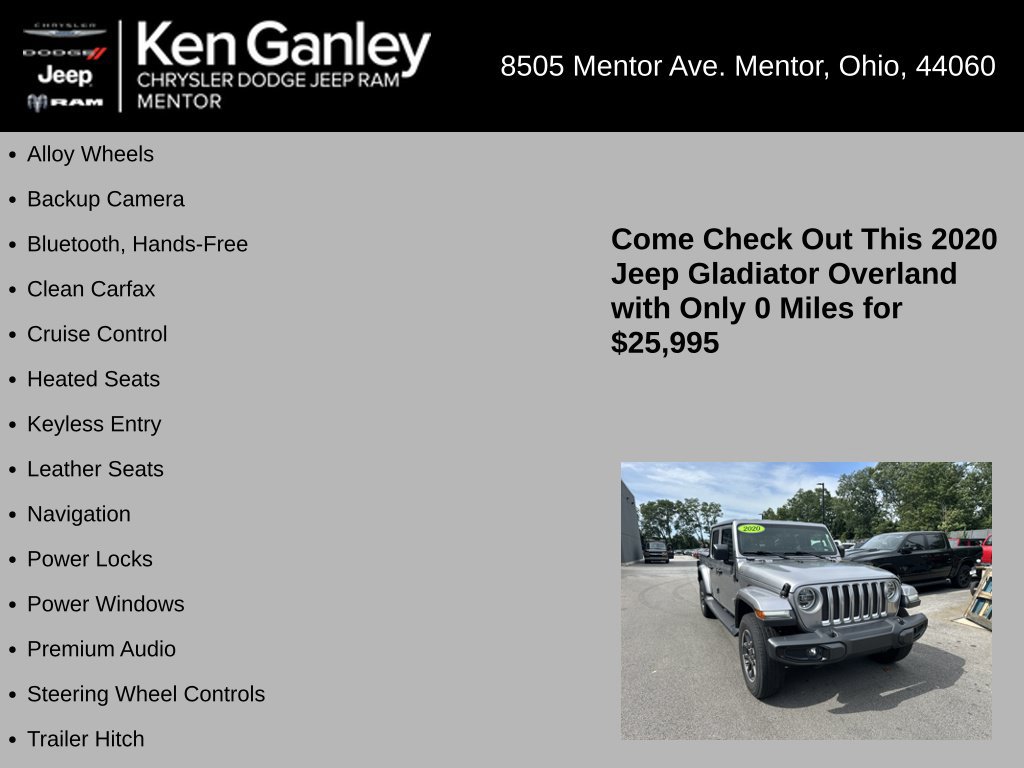 Used 2020 Jeep Gladiator Overland AWD/4WD image 5