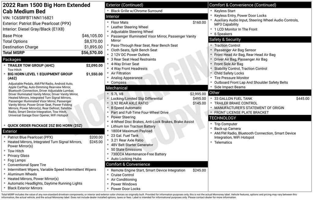 Used 2022 RAM 1500 Big Horn w/ Trailer Tow Group image 5