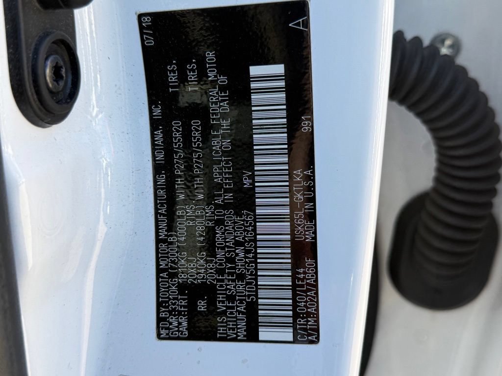 Used 2018 Toyota Sequoia Limited w/ Safety & Convenience Package AWD/4WD image 26