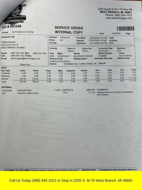 Used 2020 Chevrolet Silverado 2500 W/T w/ WT Convenience Package image 33