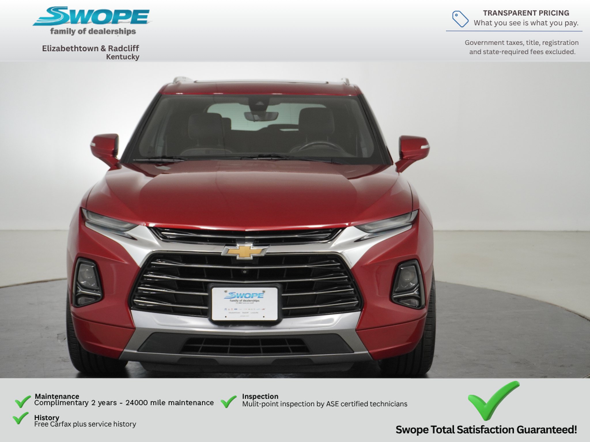 Used 2019 Chevrolet Blazer Premier w/ Sun and Wheels Package FWD image 8