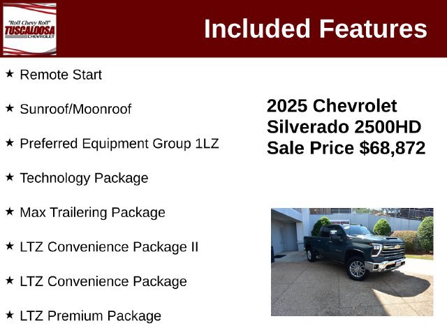 Used 2025 Chevrolet Silverado 2500 LTZ w/ LTZ Premium Package AWD/4WD image 12
