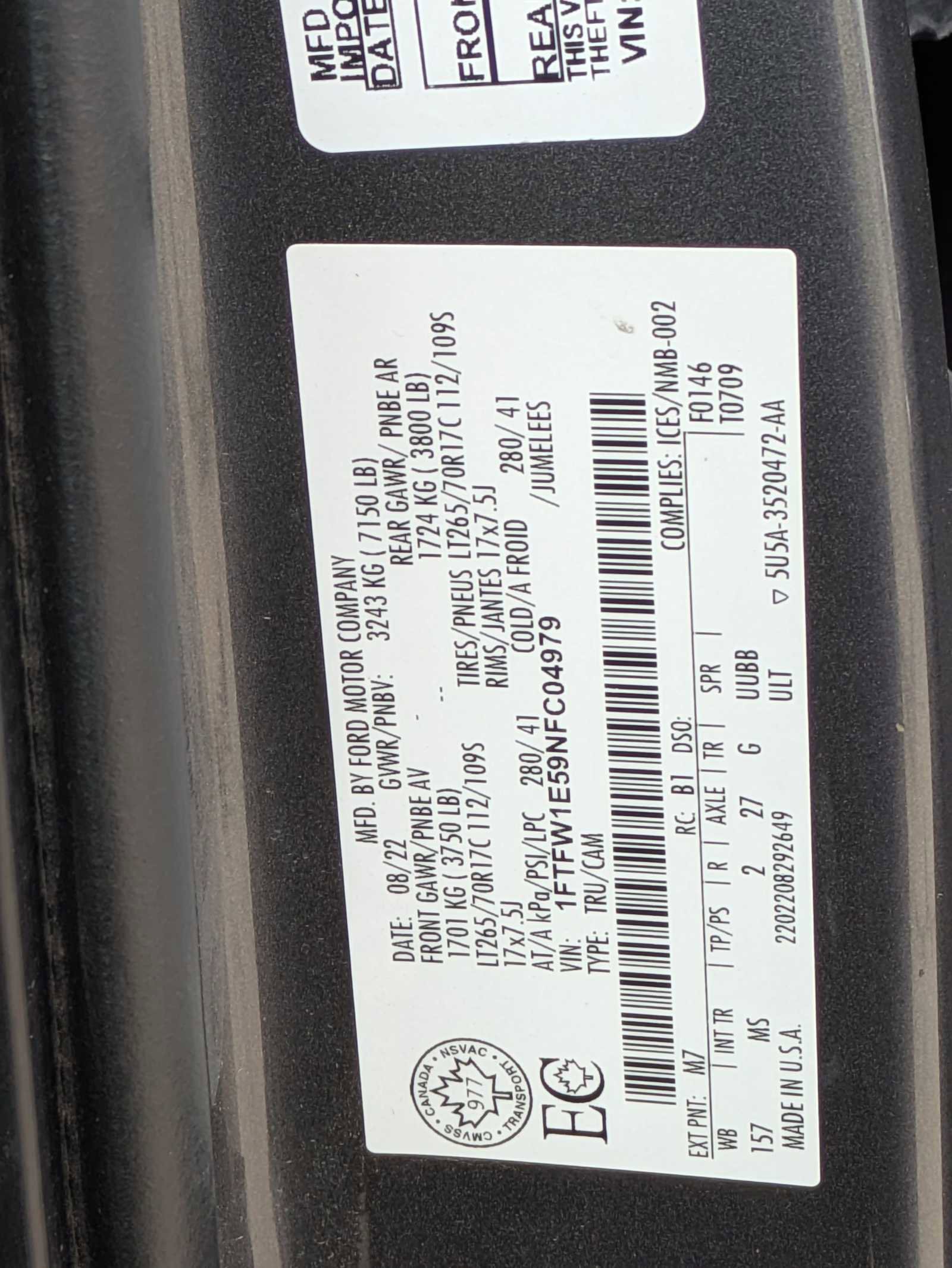 Used 2022 Ford F150 XLT w/ Trailer Tow Package image 31