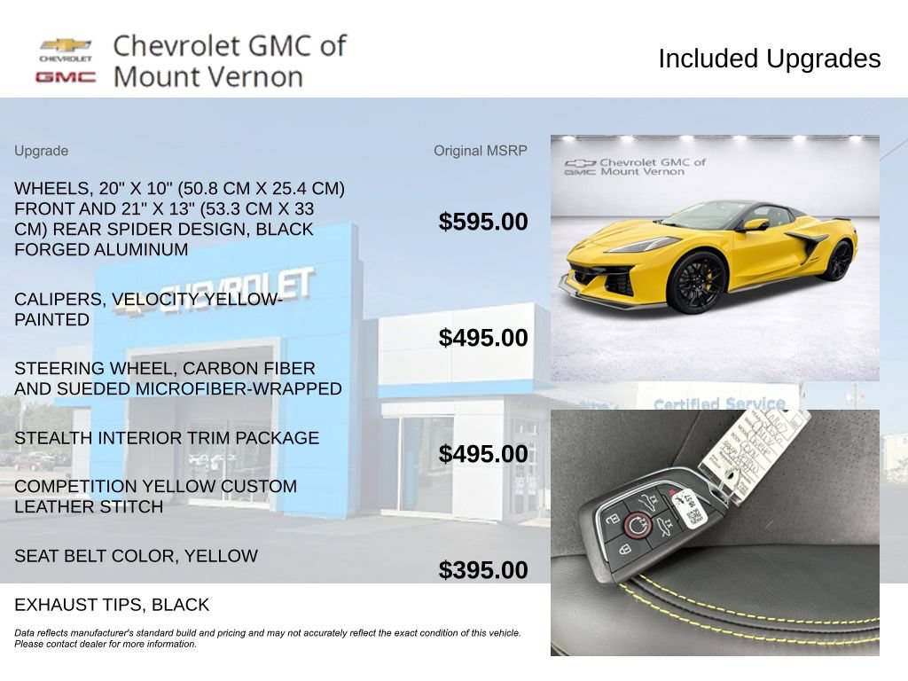 New 2026 Chevrolet Corvette Z06 w/ Stealth Interior Trim Package RWD image 15