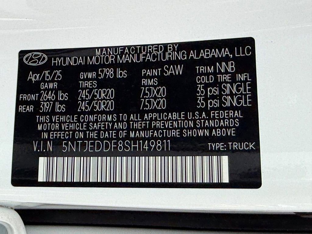 New 2025 Hyundai Santa Cruz Limited image 20