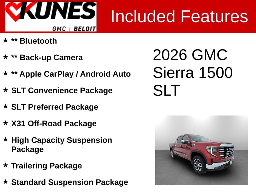New 2026 GMC Sierra 1500 SLT w/ SLT Convenience Package image 2