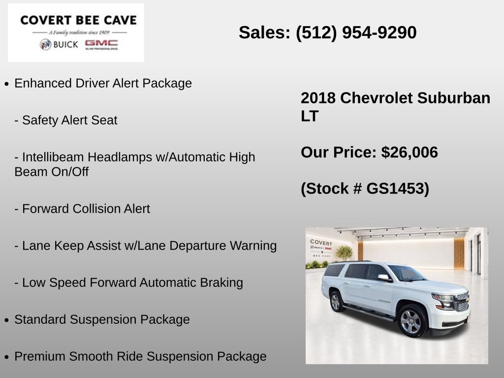 Used 2018 Chevrolet Suburban LT w/ Max Trailering Package AWD/4WD image 31