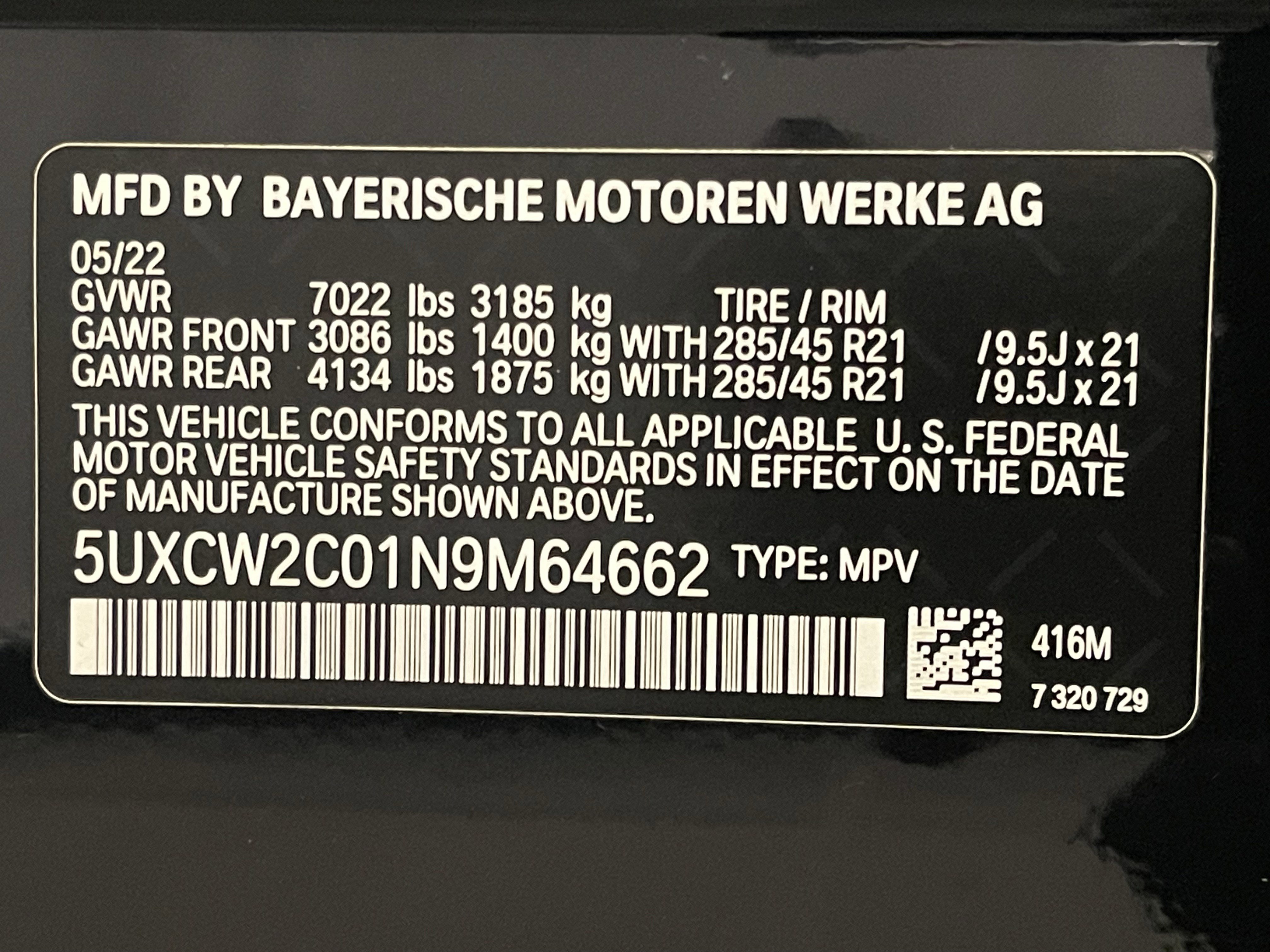 Certified 2022 BMW X7 xDrive40i w/ M Sport Package image 25