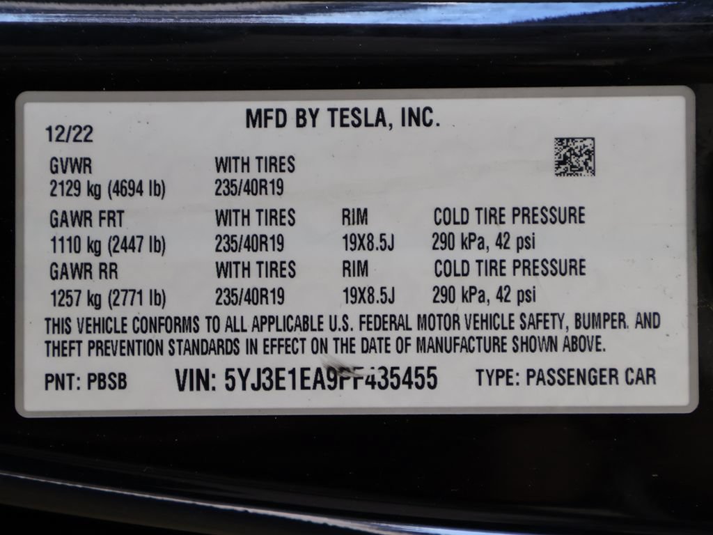 Used 2023 Tesla Model 3 Standard Range RWD image 51