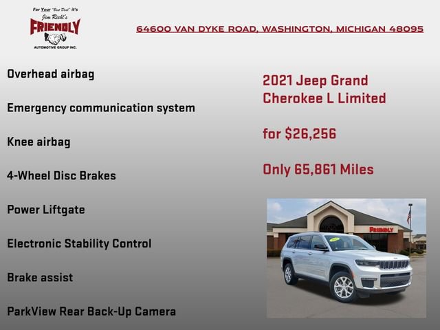 Used 2021 Jeep Grand Cherokee L Limited AWD/4WD image 25