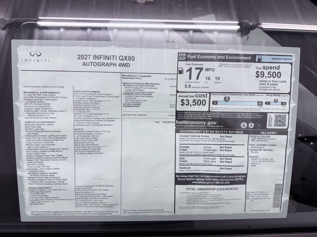 New 2027 INFINITI QX80 Autograph AWD/4WD image 62