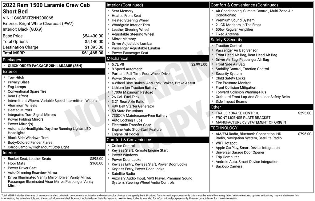 Used 2022 RAM 1500 Laramie AWD/4WD image 5