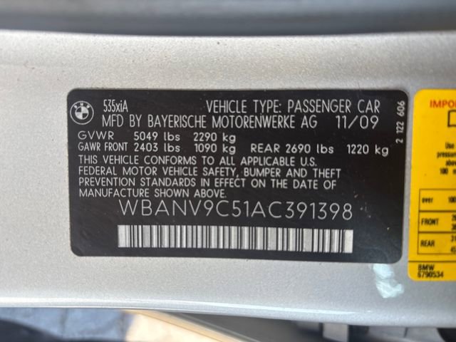 Used 2010 BMW 535i xDrive Sedan image 26