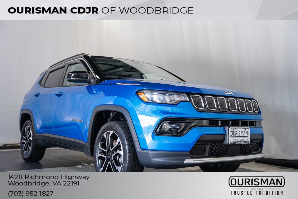 Certified 2022 Jeep Compass Limited w/ Sun and Sound Group image 1