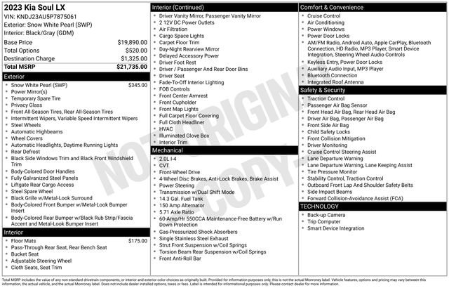 Used 2023 Kia Soul LX image 7