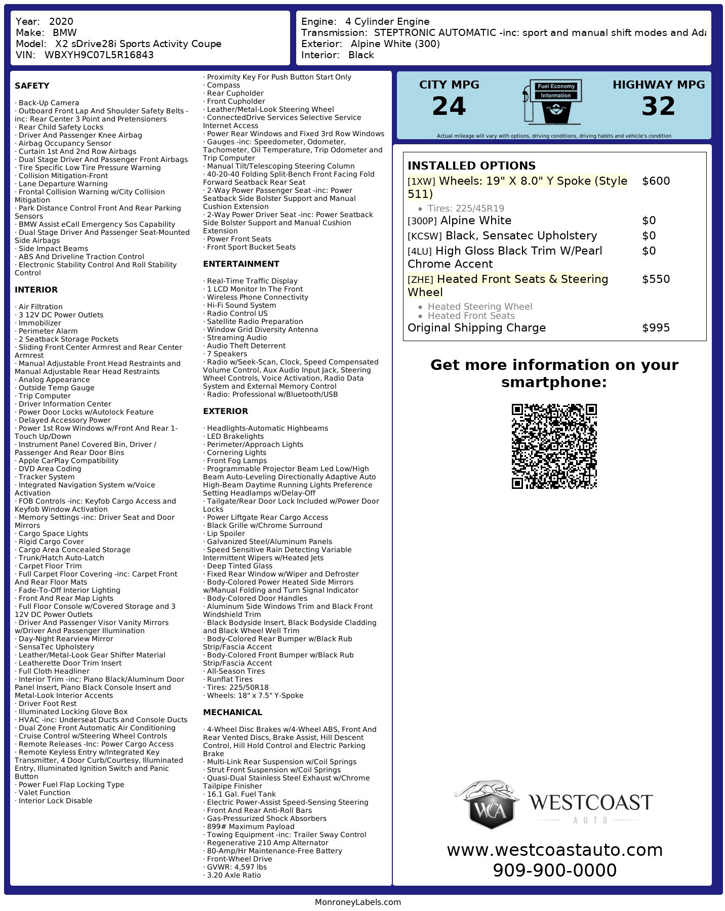 Used 2020 BMW X2 sDrive28i image 11