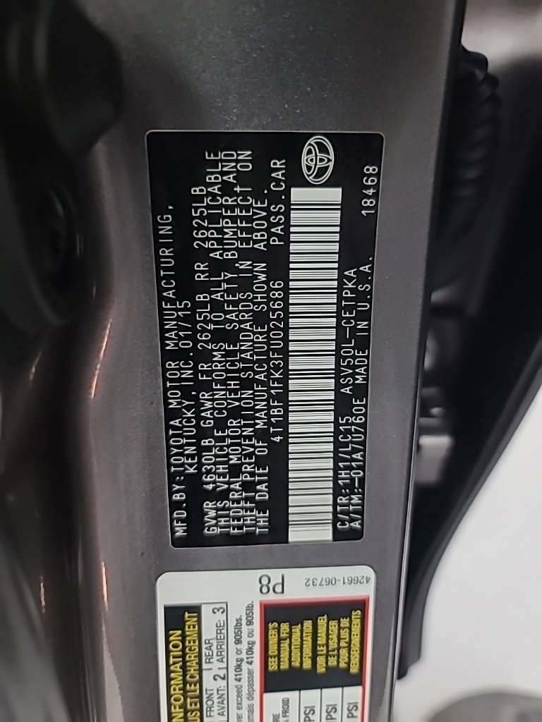 Used 2015 Toyota Camry XSE FWD image 41