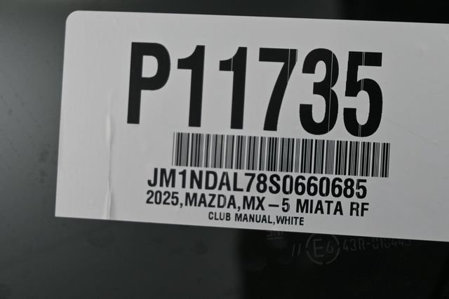 Certified 2025 MAZDA MX-5 Miata RF Club RWD image 24