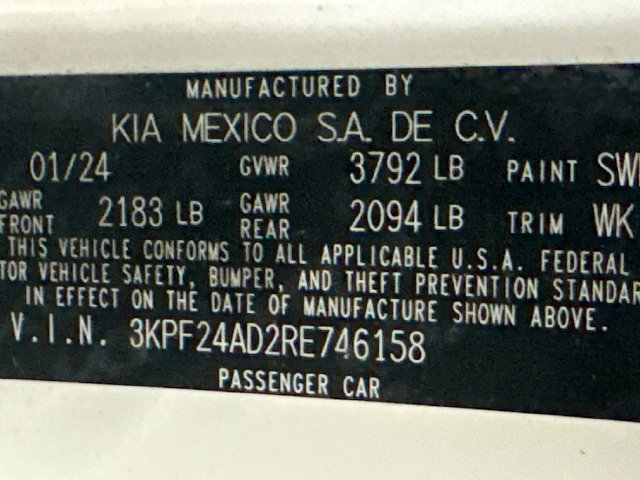 Certified 2024 Kia Forte LXS w/ LXS Technology Package FWD image 30