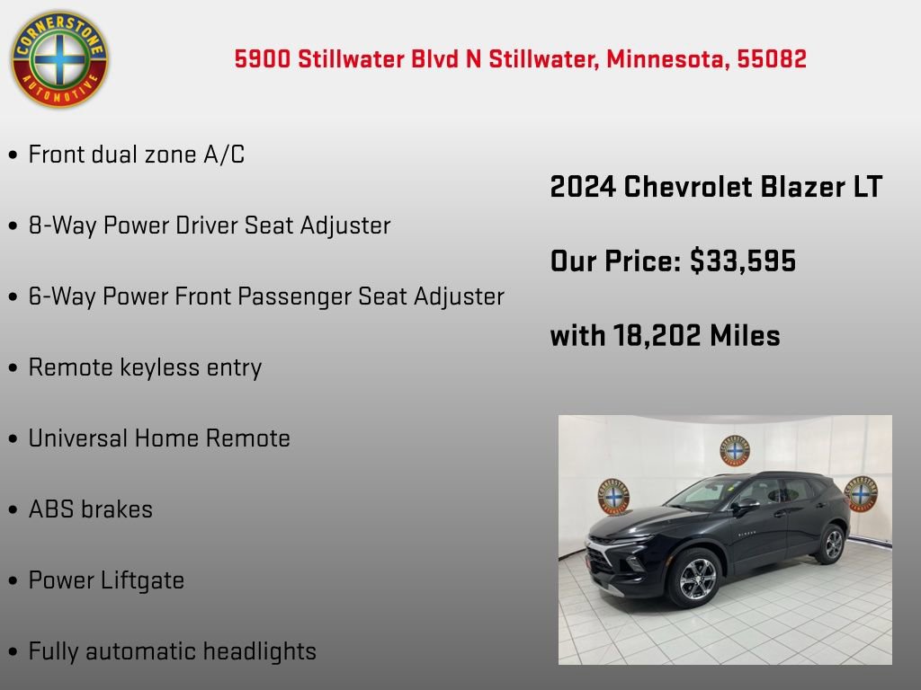 Used 2024 Chevrolet Blazer LT w/ LPO, Floor Liner Package image 20