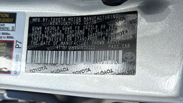 Used 2016 Toyota Camry XLE w/ Moonroof Package FWD image 30