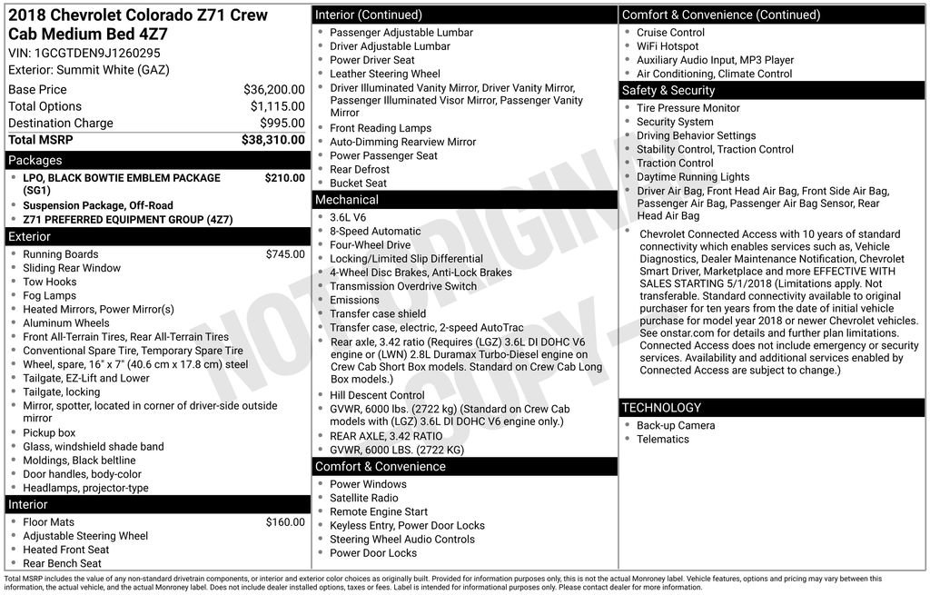 Used 2018 Chevrolet Colorado Z71 image 36