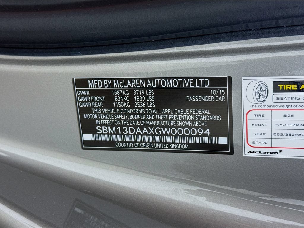 Used 2016 McLaren 570S Coupe RWD image 16