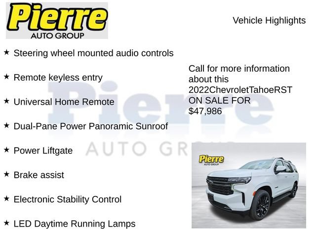 Used 2022 Chevrolet Tahoe RST w/ Luxury Package AWD/4WD image 14