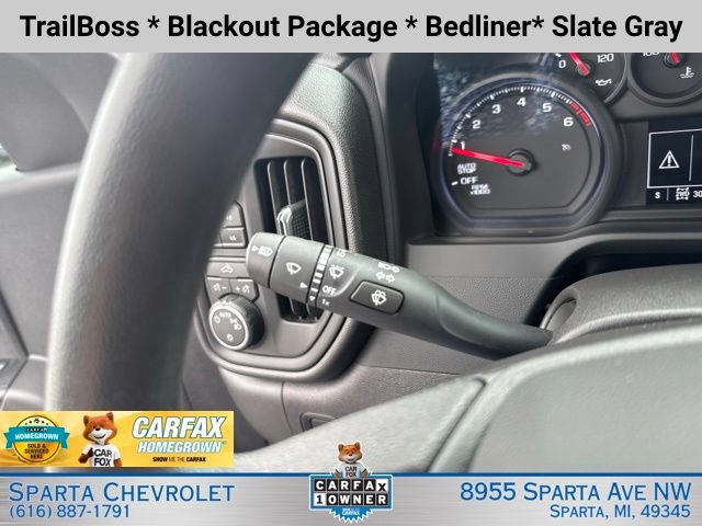 Certified 2024 Chevrolet Silverado 1500 Custom Trail Boss w/ Turbomax Blackout Package AWD/4WD image 18
