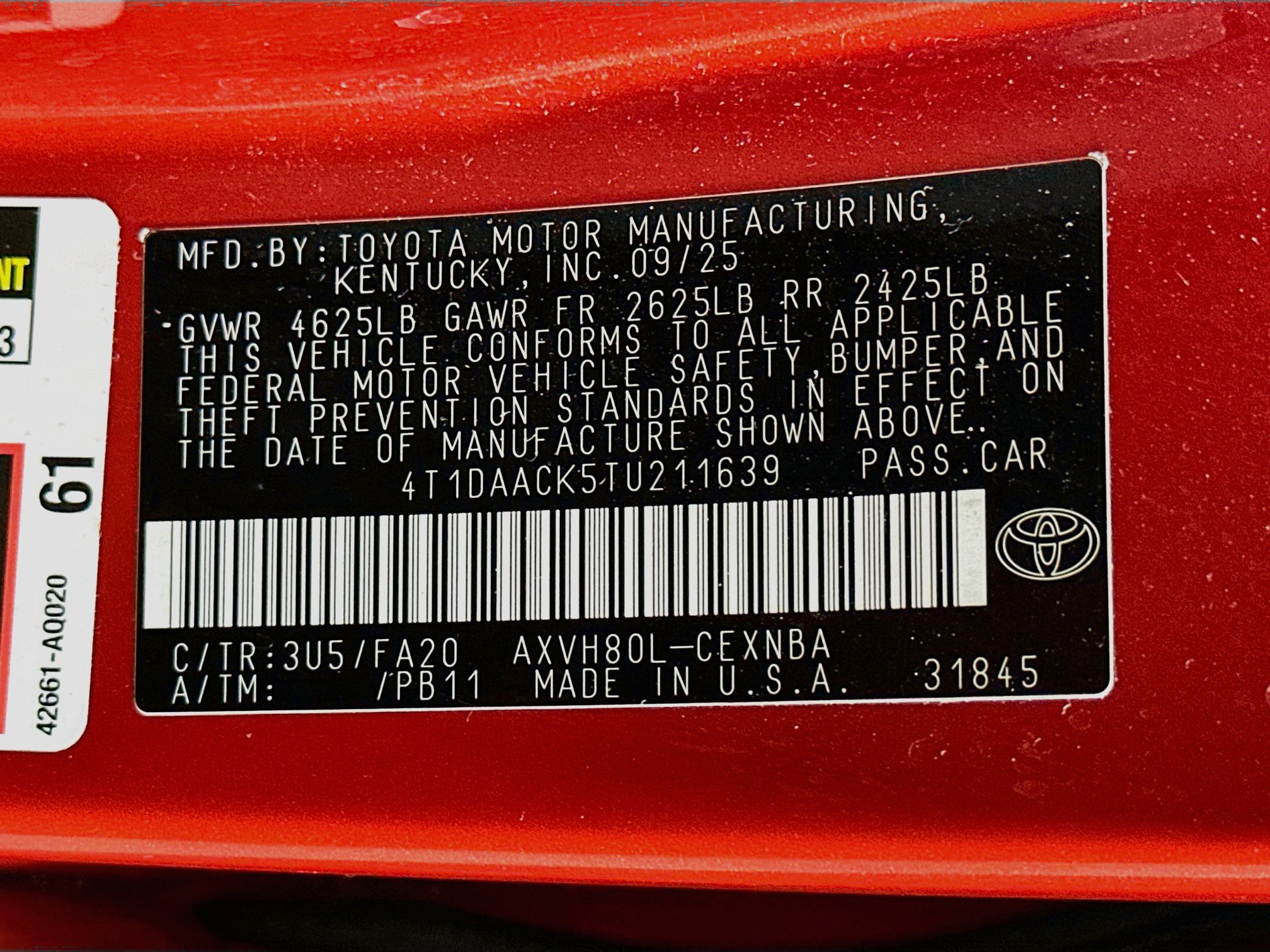 Used 2026 Toyota Camry LE FWD image 12