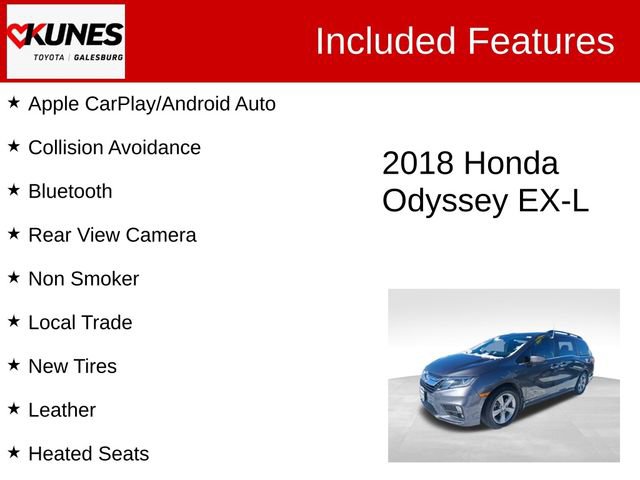 Used 2018 Honda Odyssey EX-L image 2