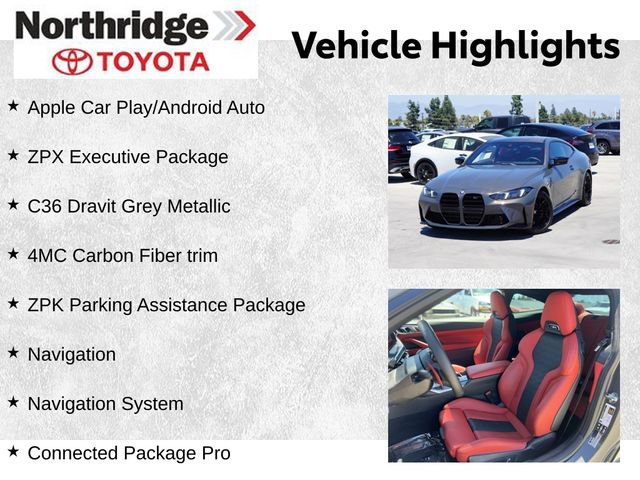 Used 2025 BMW M4 xDrive Competition w/ Executive Package AWD/4WD image 2