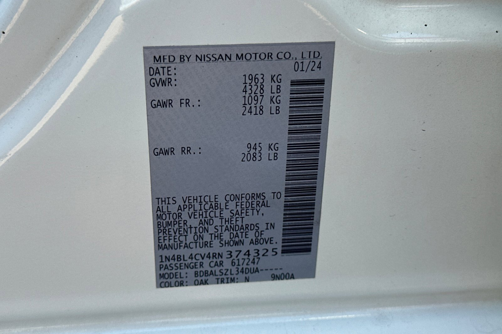 Used 2024 Nissan Altima 2.5 SR image 30