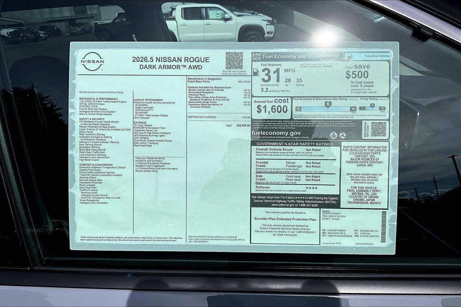 New 2026 Nissan Rogue Dark Armor AWD/4WD image 15