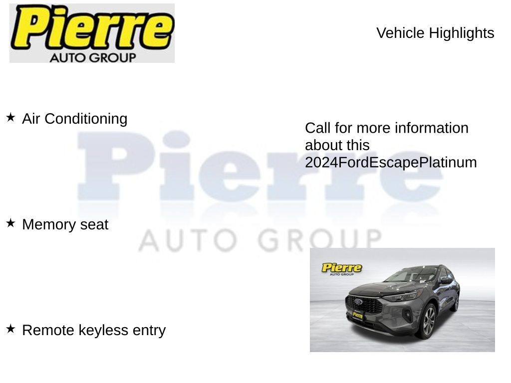 Used 2024 Ford Escape Platinum AWD/4WD image 14