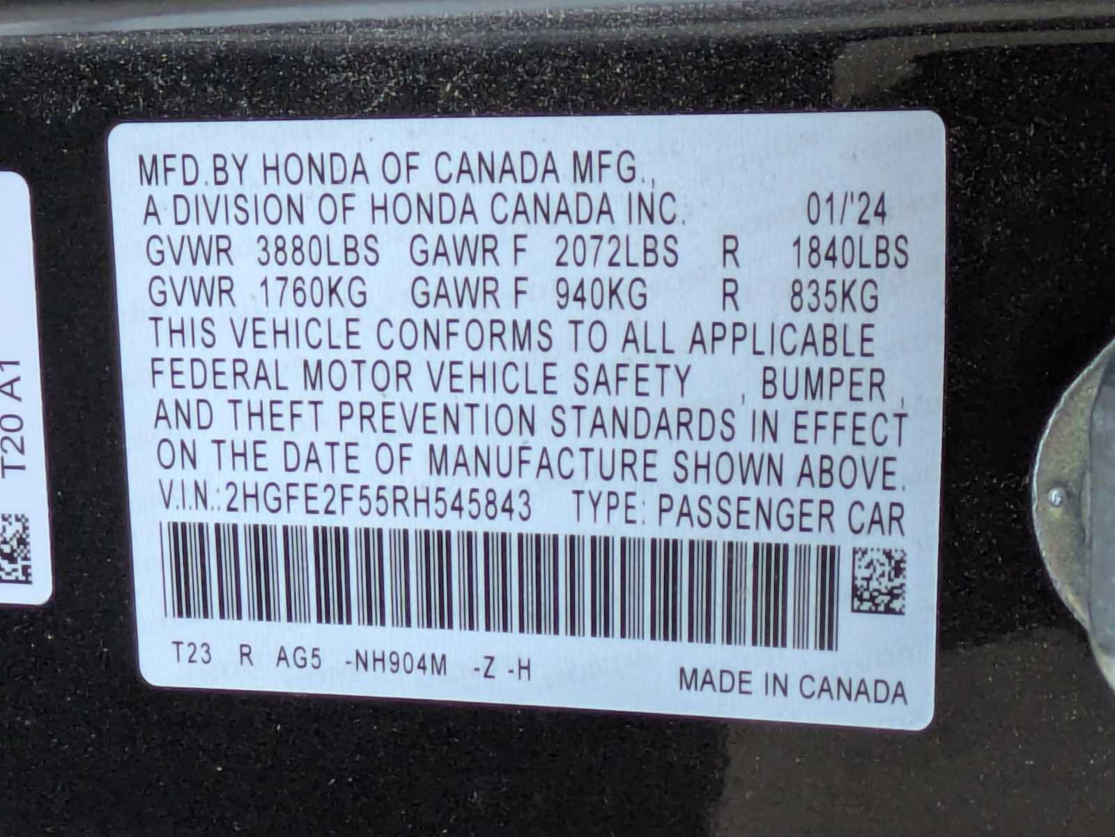 Used 2024 Honda Civic Sport image 32