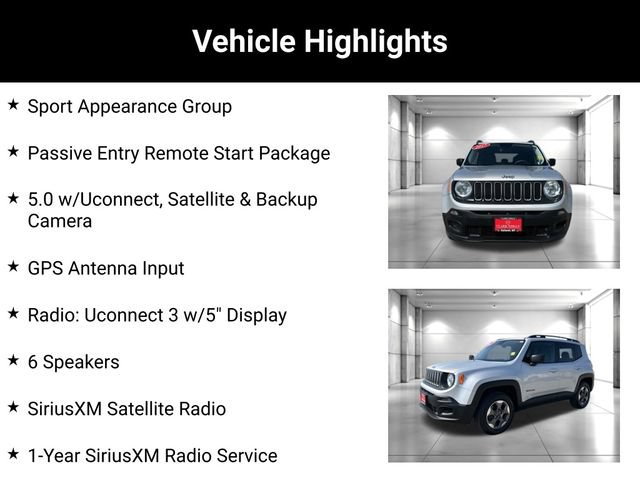 Used 2017 Jeep Renegade Sport w/ Power & Air Group AWD/4WD video 2