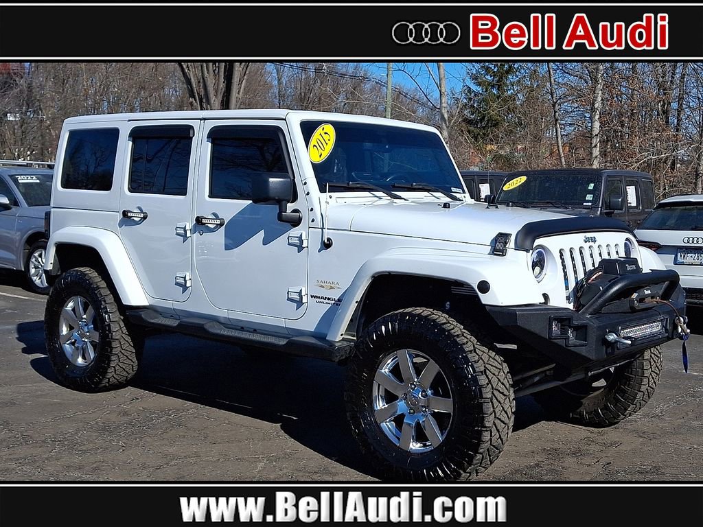 Used 2015 Jeep Wrangler Unlimited Sahara w/ Dual Top Group image 1