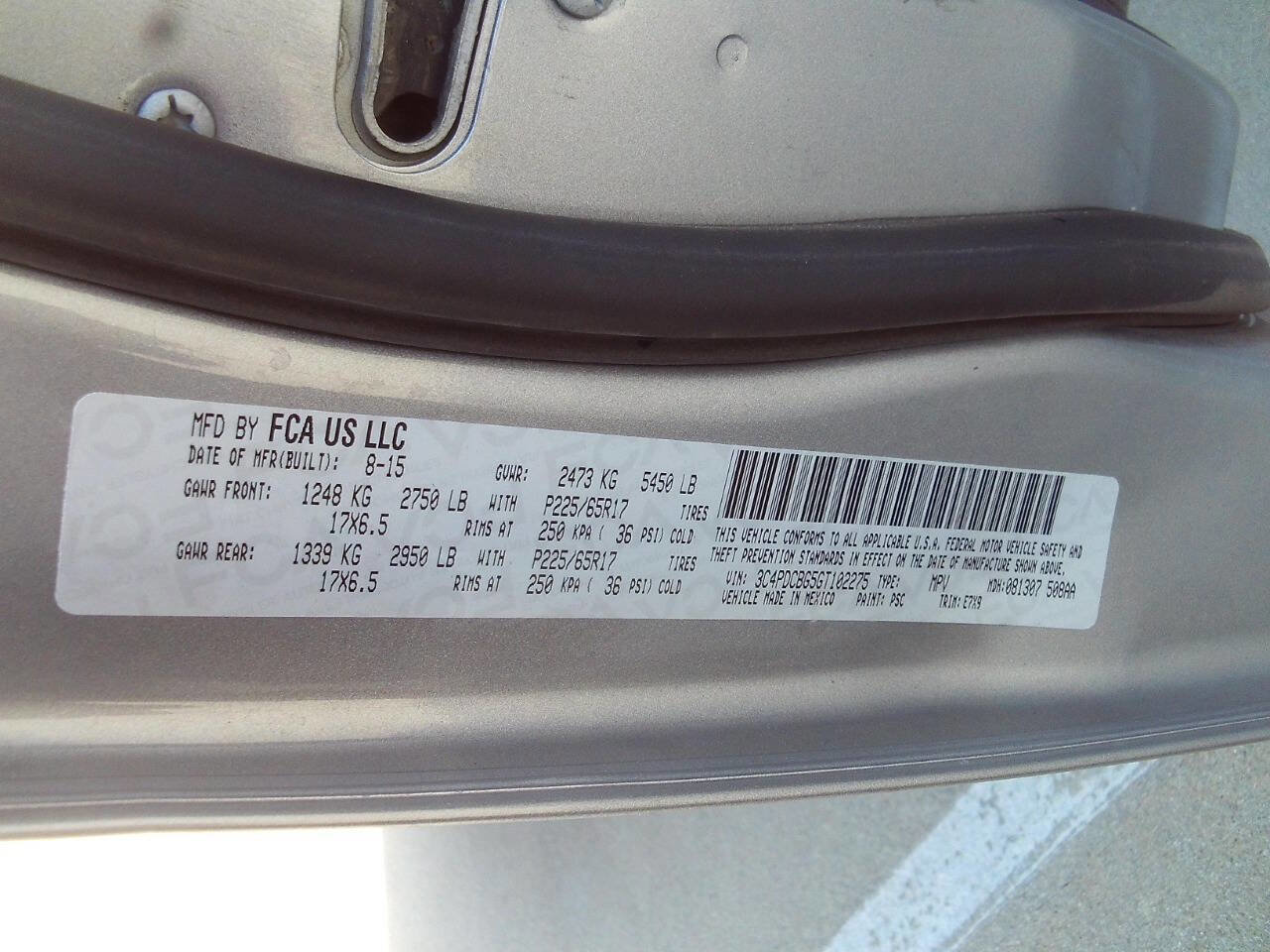 Used 2016 Dodge Journey SXT w/ Comfort/Convenience Group FWD image 9