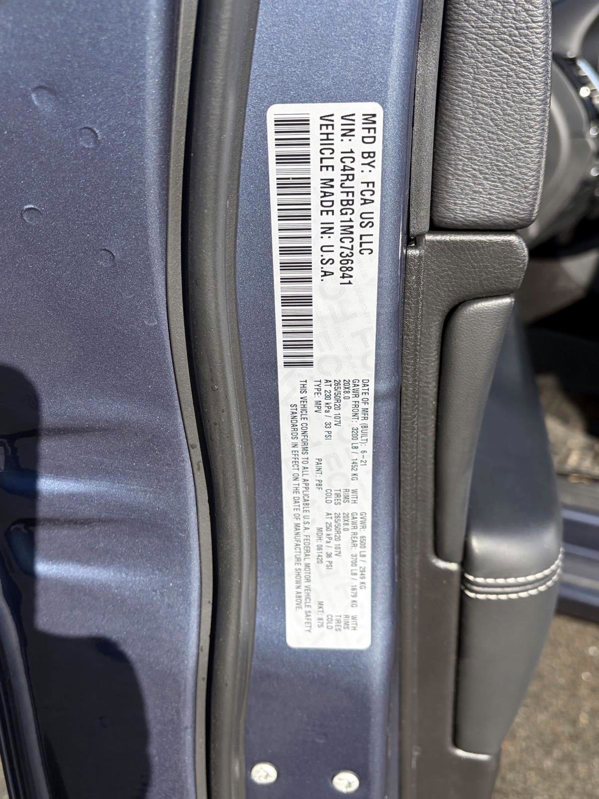 Used 2021 Jeep Grand Cherokee Limited w/ Quick Order Package 28K 80th image 8