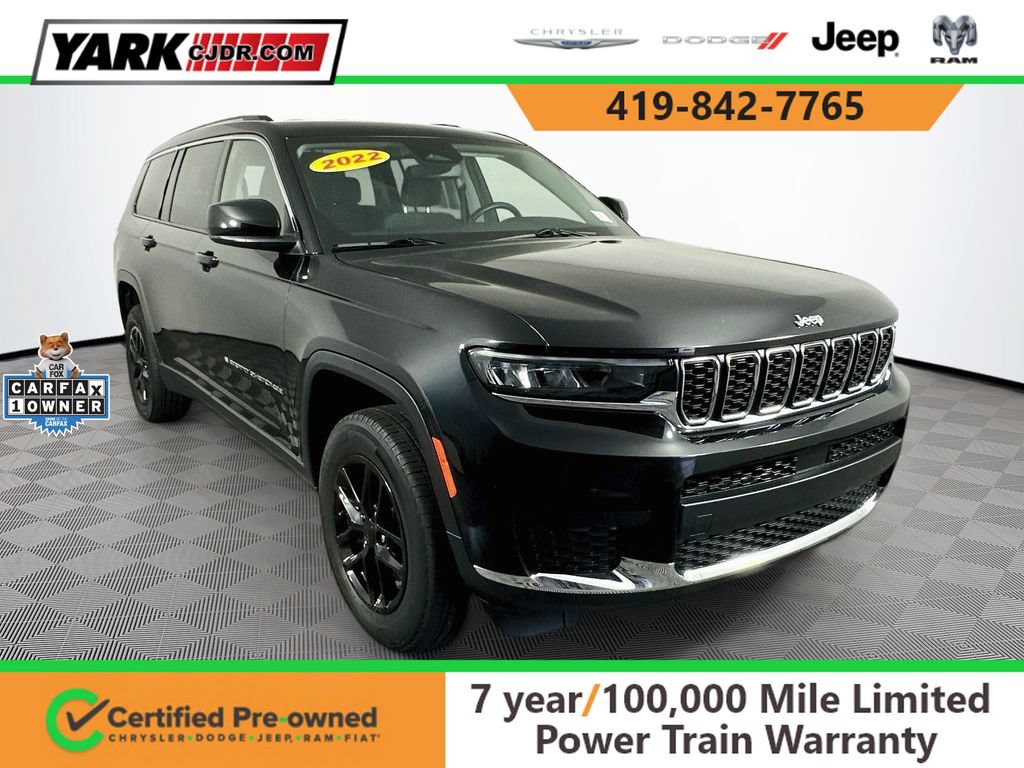 Certified 2022 Jeep Grand Cherokee L Laredo w/ Luxury Tech Group I AWD/4WD image 1
