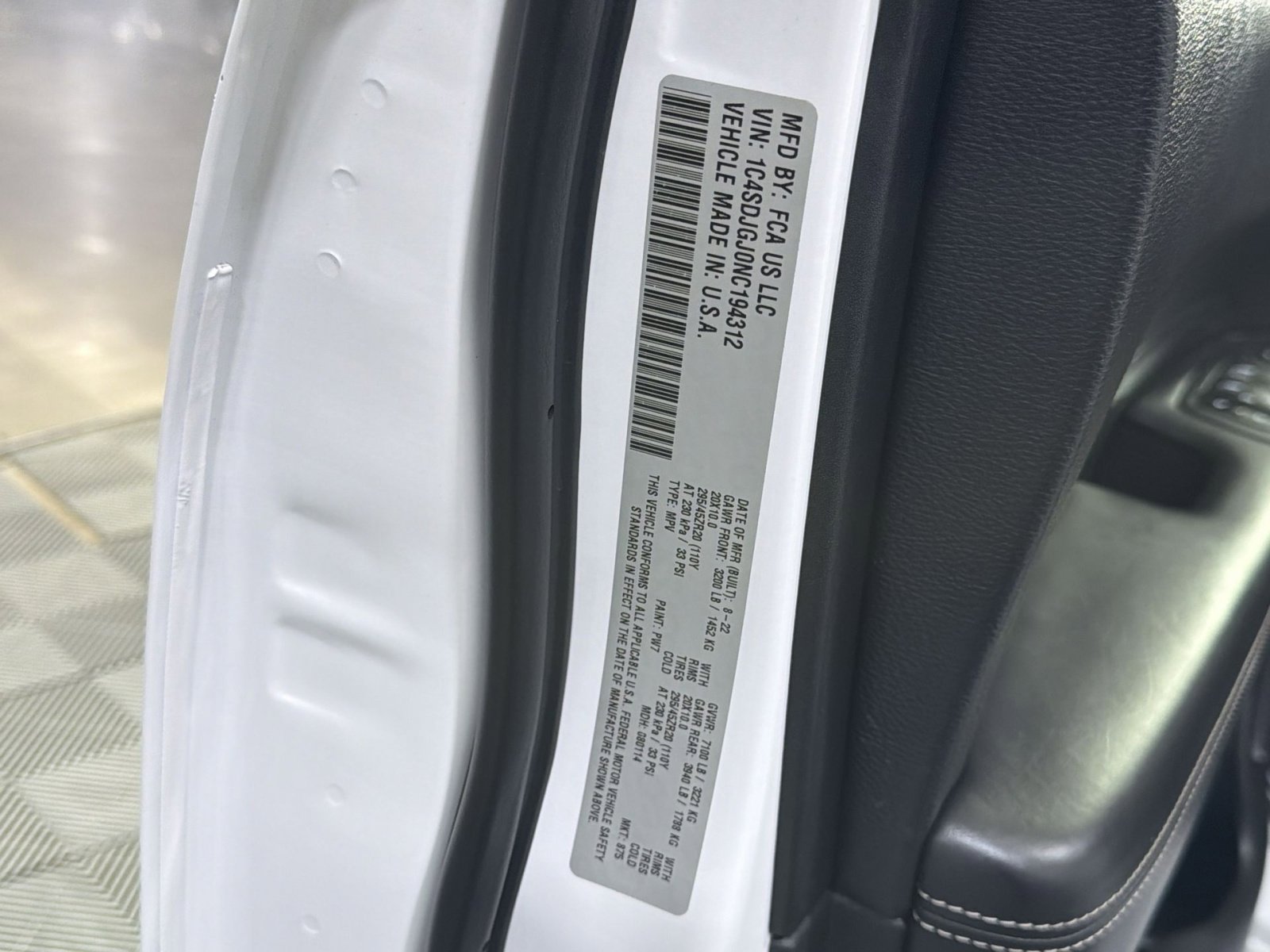 Used 2022 Dodge Durango SRT w/ Black Package AWD/4WD image 42