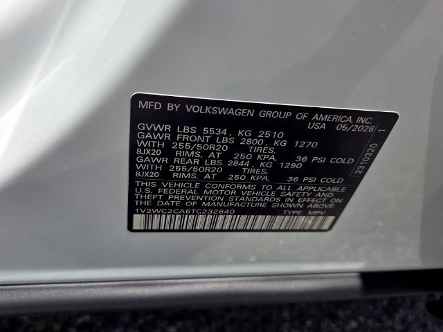 New 2026 Volkswagen Atlas Cross Sport SE FWD image 19