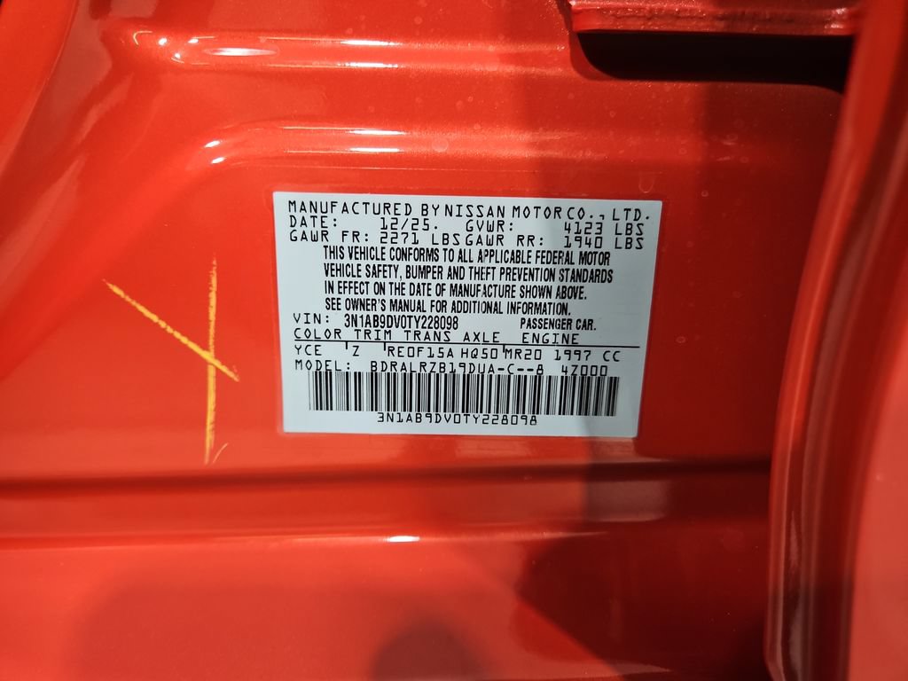 New 2026 Nissan Sentra SR w/ SR Premium Package FWD image 30