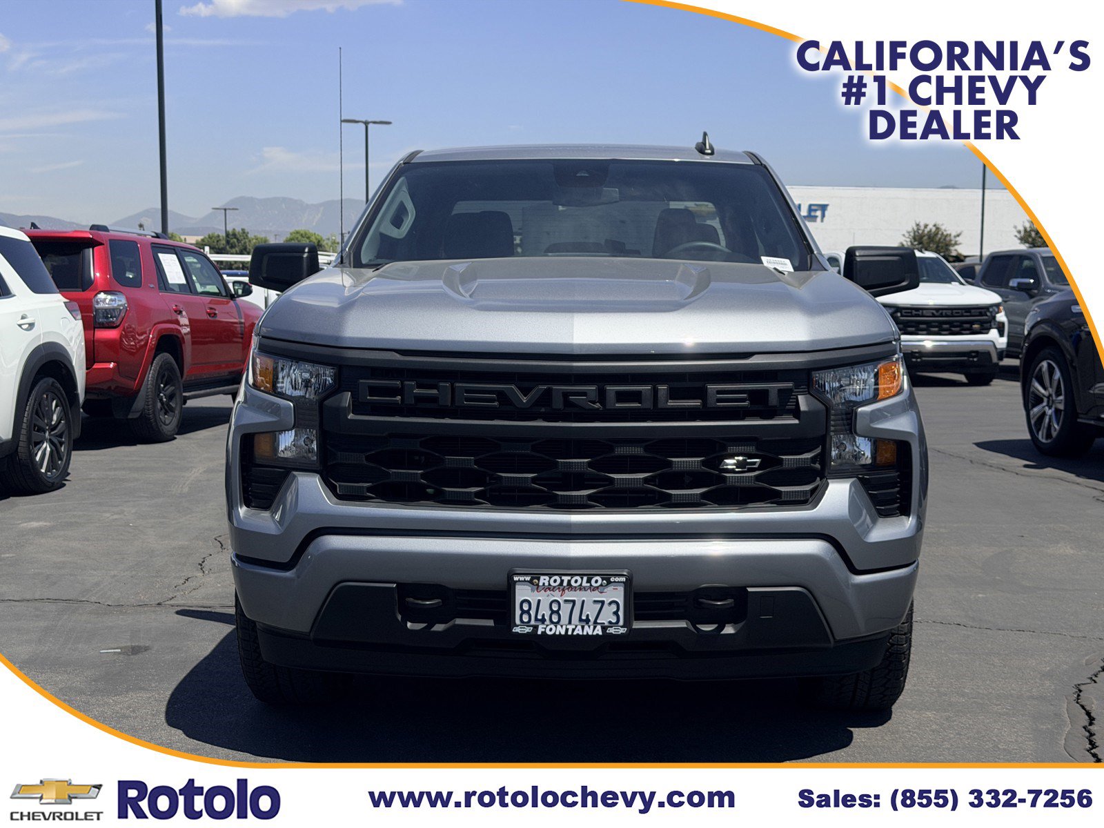 Used 2025 Chevrolet Silverado 1500 Custom w/ Turbomax Blackout Package RWD image 2